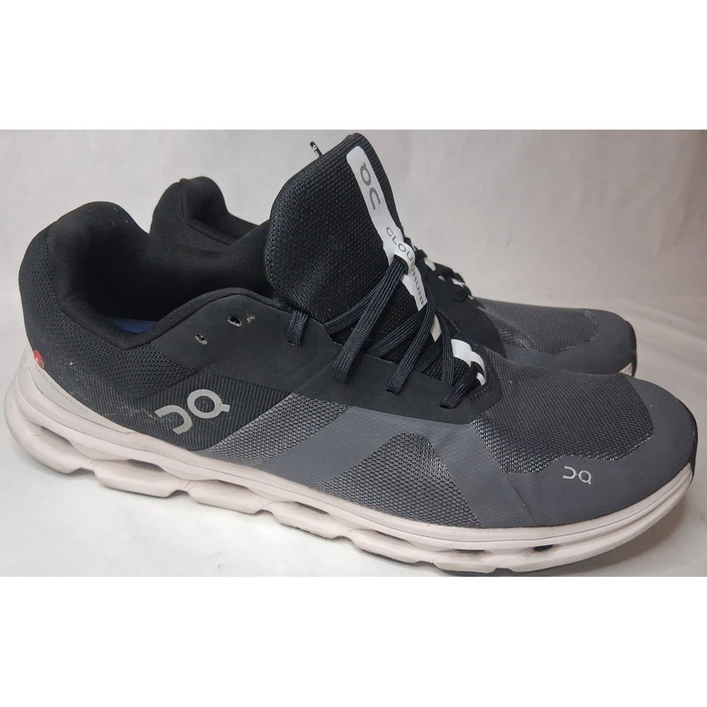 On Cloud Cloud Runner Running Shoes Mens Sz 13 Black Gray Athletic Trainers